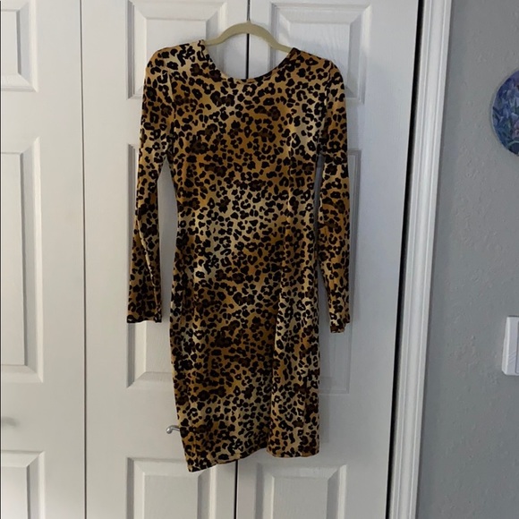 Fashion nova midi print dress with side slit - Picture 1 of 1